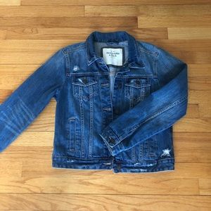 Abercrombie and Fitch distressed jean jacket